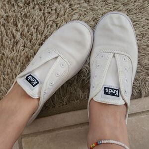 Keds White Slip-On Sneakers